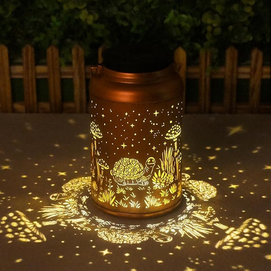 Mothers Day Gifts for Mom Grandma - Birthday Gifts for Women, 2 Pack Turtle Solar Lanterns Outdoor Waterproof - Hanging Turtle Solar Lights Garden Decor, Outdoor Decor for Patio, Yard