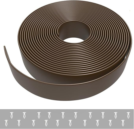 20' ft x 2 Inch Wide Vinyl Strapping Replacement Straps for Patio Chairs Outdoor Chair Repair Lawn Furniture Repair Strap Matte Finish (Dark Brown) + 20 Free Rivets!