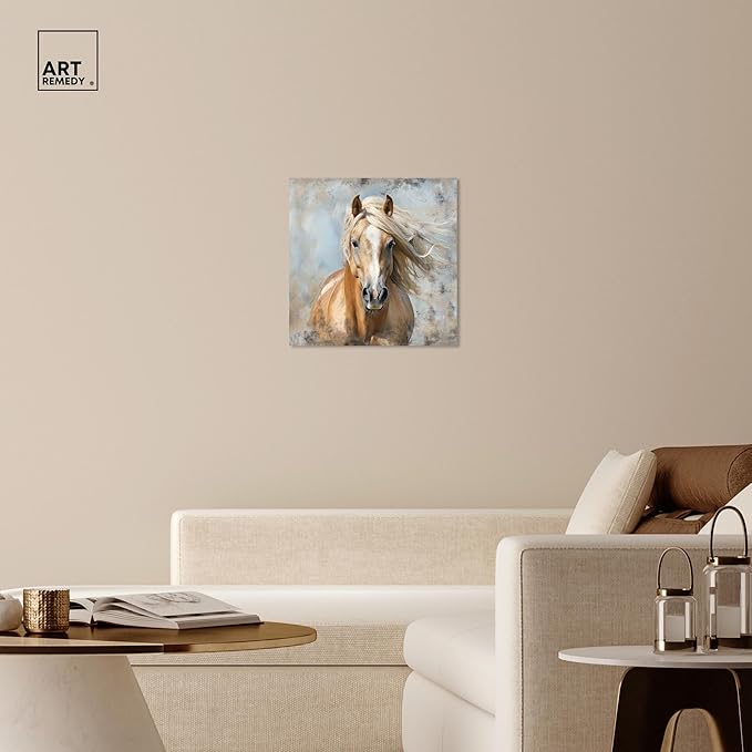 Art Remedy Rustic Rider Canvas Horse Wall Art, Gallery Wrapped, 24" x 24"