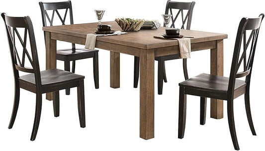 Lexicon 5-Piece Dining Set, Black