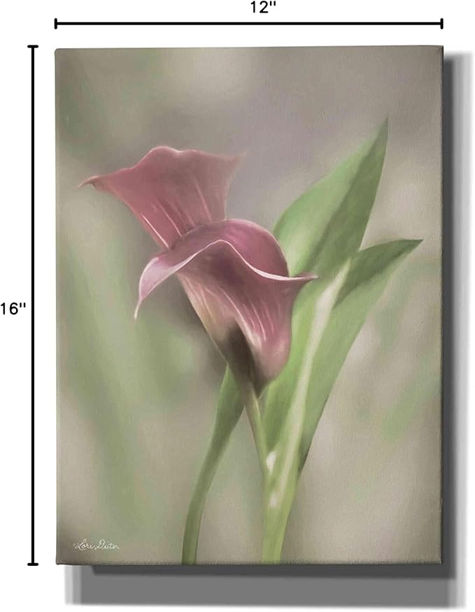 Epic Graffiti 'Pink Calla Lily' by Lori Deiter, Canvas Wall Art, 12"x16"