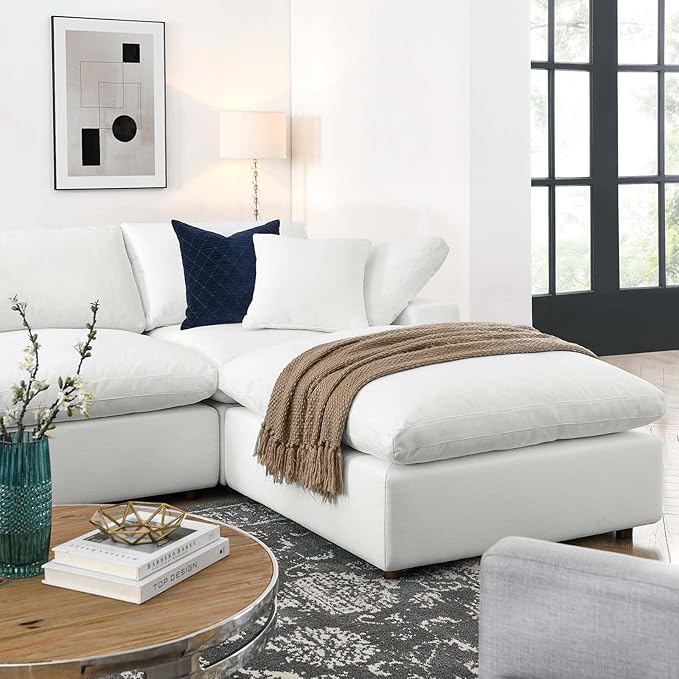 Modway Commix Down-Filled Overstuffed Upholstered 7-Piece Sectional Sofa