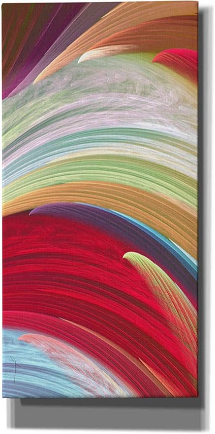 Epic Graffiti 'Wind Waves I' by James Burghardt, Canvas Wall Art, 30"x60"