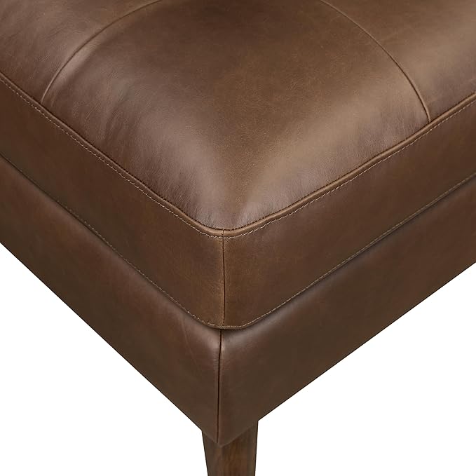 Poly & BARK Napa Ottoman in Cocoa Brown
