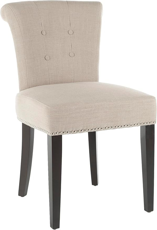 Safavieh Mercer Collection Matthew Beige Linen Dining Chair, Set of 2
