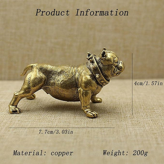 Bulldog Statues, Home Decor Solid Brass Dog Statue Brass Decorative Objects Home Decor Pit Bull Dog Statues Home Decor Decorative Statues for Offices Desktops Bookshelves