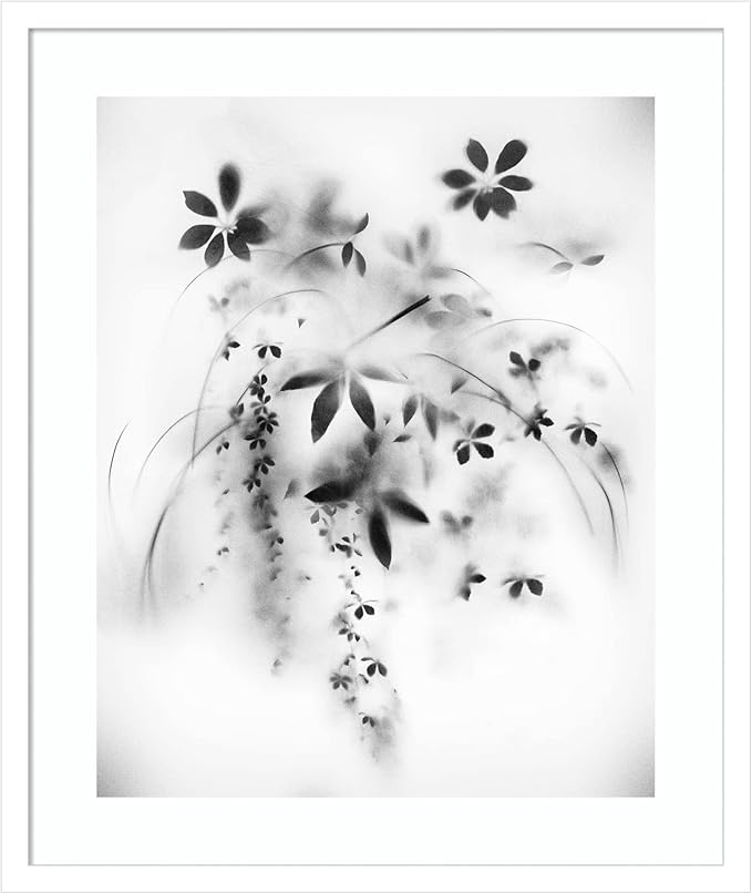 Amanti Art Framed Wall Art Print 25x21 Natural Floral Veil by Teis Albers, Nature Wall Art, Modern Contemporary Decor, Medium Poster Painting Artwork for Living Room, Bedroom, Bathroom, Kitchen,