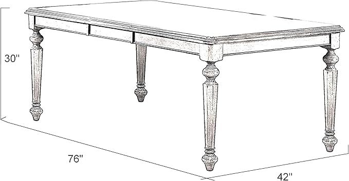 Sunset Trading Andrews Dining Table, Distressed Chestnut