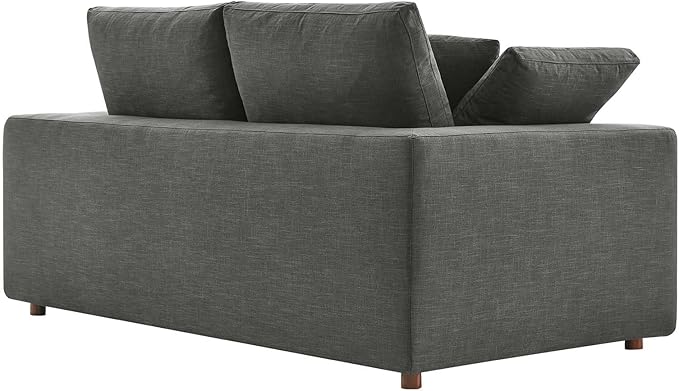 Modway EEI-4859-GRY Commix Down Filled Overstuffed Loveseat, Gray