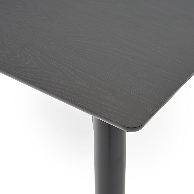 Christopher Knight Home Joey Wooden Six Seater Dining Table, Black Finish
