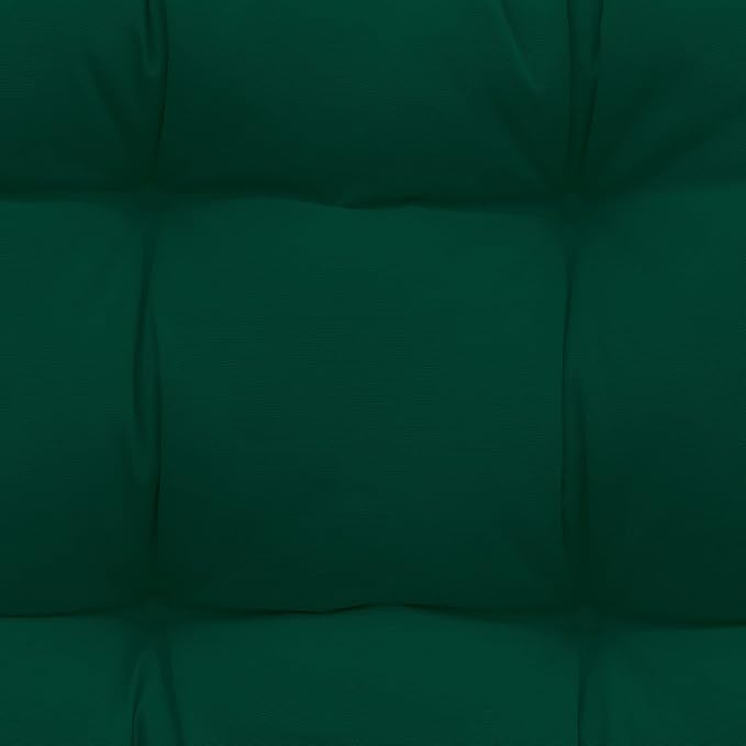 QILLOWAY Outdoor Patio Wicker Seat Cushions Group Loveseat/Two U-Shape/Two Lumbar Pillows for Patio Furniture,Wicker Loveseat,Bench,Porch,Settee of 5 (Mallard/Forest Green)