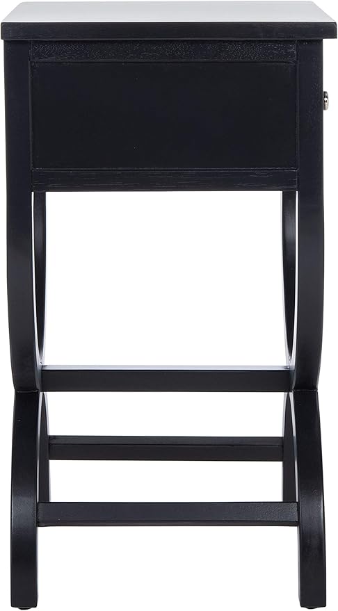 SAFAVIEH Home Collection Maxine Black 1-Drawer Acccent Table
