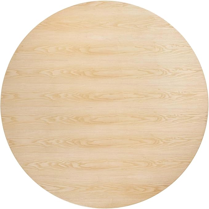 Modway Lippa Dining Table, 60", Gold Natural
