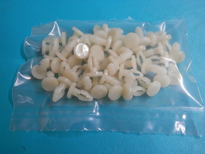 50 Short Shank 15/64 Strapping Rivets, Vinyl Strap Fastener Rivets for Patio Furniture Webbing Lawn Chair Lounge