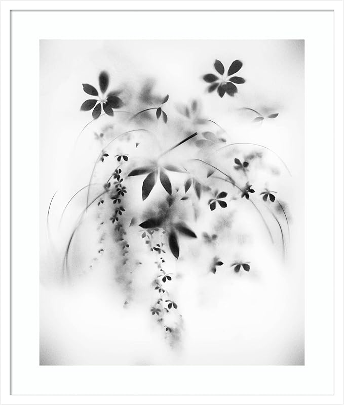 Amanti Art Framed Wall Art Print 33x28 Natural Floral Veil by Teis Albers, Nature Wall Art, Modern Contemporary Decor, Large Poster Painting Artwork for Living Room, Bedroom, Bathroom, Kitchen,