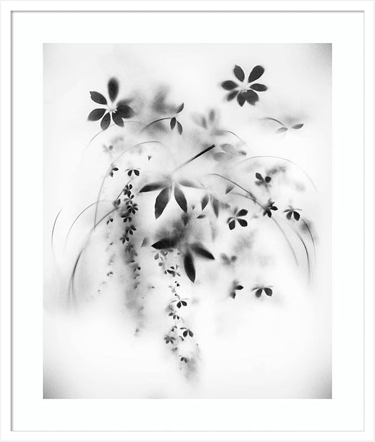 Amanti Art Framed Wall Art Print 33x28 Natural Floral Veil by Teis Albers, Nature Wall Art, Modern Contemporary Decor, Large Poster Painting Artwork for Living Room, Bedroom, Bathroom, Kitchen,
