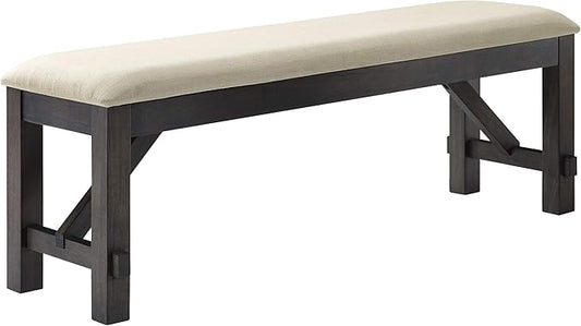 Crosley Furniture Hayden Wood Dining Bench for Entryway or Mudroom, Slate