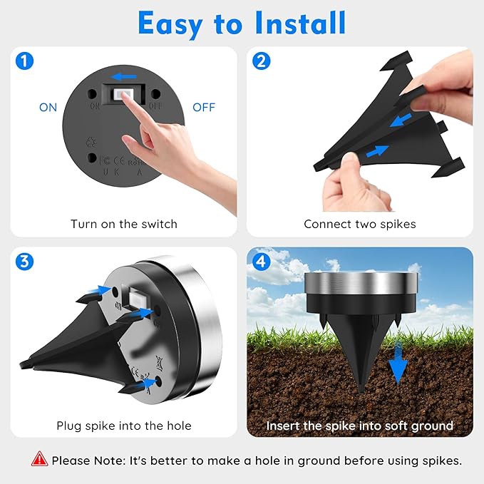 Solar Ground Lights Outdoor, 12 Pack Solar Lights Outdoor Waterproof, Mini Flat Solar-Powered Garden Light, Landscape Lighting for Garden Yard Lawn Pathway Walkway Driveway Backyard Decor, Warm White