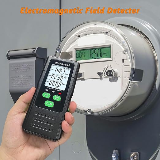 EMF Detector, Detect All 3 Types of Electromagnetic EMF Radiation Detector Field in 1 EMF Meter for Cell Towers, and Smart Meters, EMF Reader for Home, Office