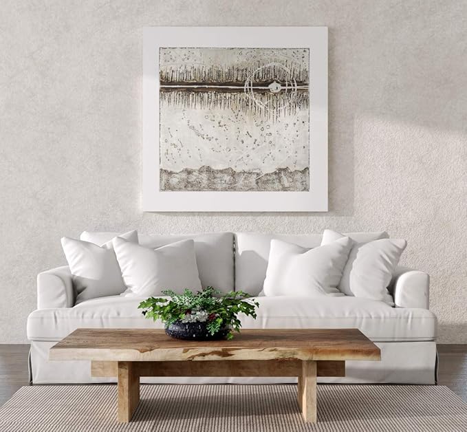 Sunset Trading Newport Slipcovered Recessed Fin Arm Sofa | Moisture and Stain Resistant Performance Fabric | 4 Throw Pillows | White