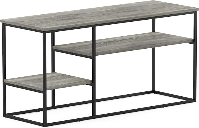 Furinno Moretti Modern Lifestyle TV Stand, French Oak Grey