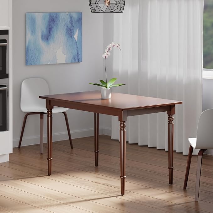 Winsome Ravenna Dining Table for 6 People, 47" Rectangular Kitchen Table, Walnut