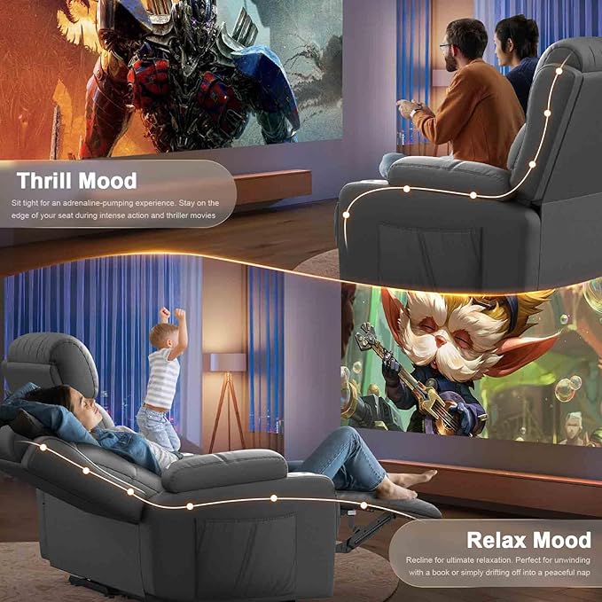 Loveseat Recliner, Oversized Reclining Loveseat, Massage Reclining Sofa With USB Port & Storage & Cup Holders, Recliner Couch, RV Wall Hugger Recliners Loveseat Clearance for Living Room & RV Camper