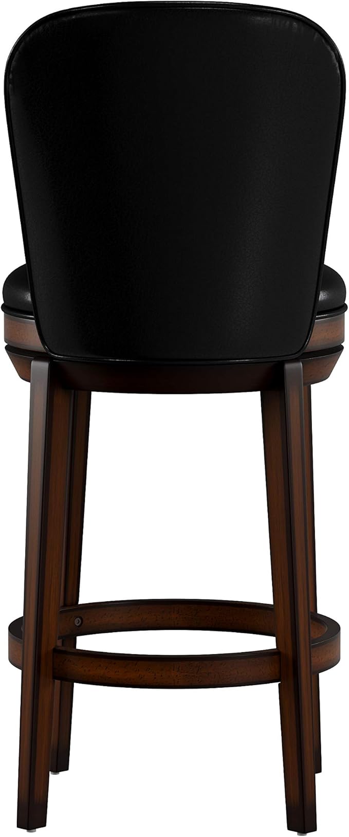 Hillsdale Victoria Wood Bar Height Swivel Stool, Dark Chestnut