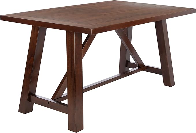 SAFAVIEH Home Collection Ainslee Brown Rectangle Dining Table