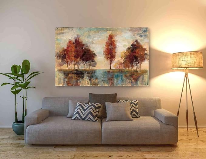 Epic Graffiti 'Field and Forest' by Silvia Vassileva, Canvas Wall Art, 60"x40"