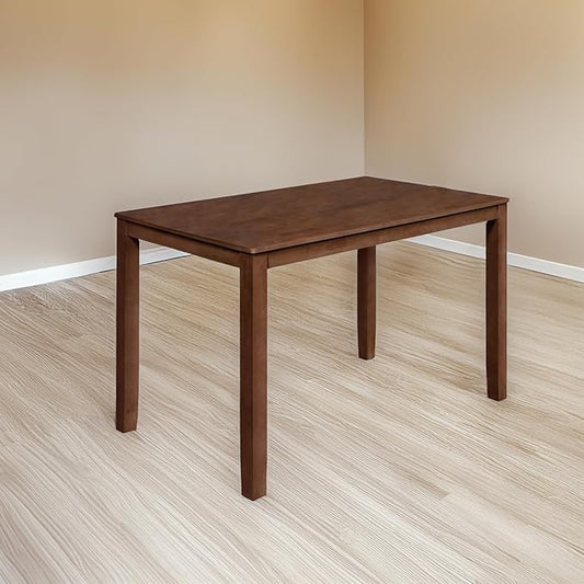 New Classic Furniture Pascal 59 in. Rectangle Wood Counter Table, Walnut