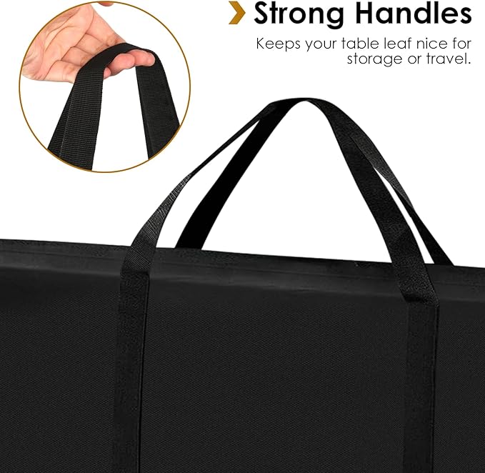 Table Leaf Storage Bag, 2 Pack Waterproof Dining Table Leaf Bag Scratch Resistant Protection Bag - 52x28inch(No Padding)