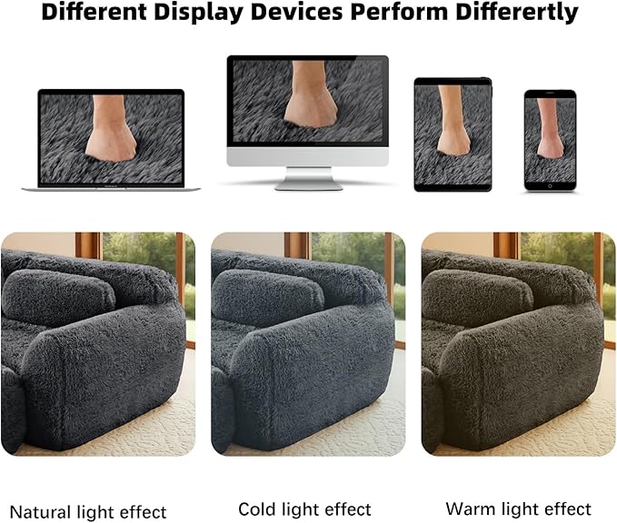 149" L-Shaped Boneless Modular Sofa, Plush Foam Lounge Couch, 32D High Density Sponge, Plush Convertible Sofa Set Deep Seat Couches for Living Room, Bedroom and Apartment, Dark Grey