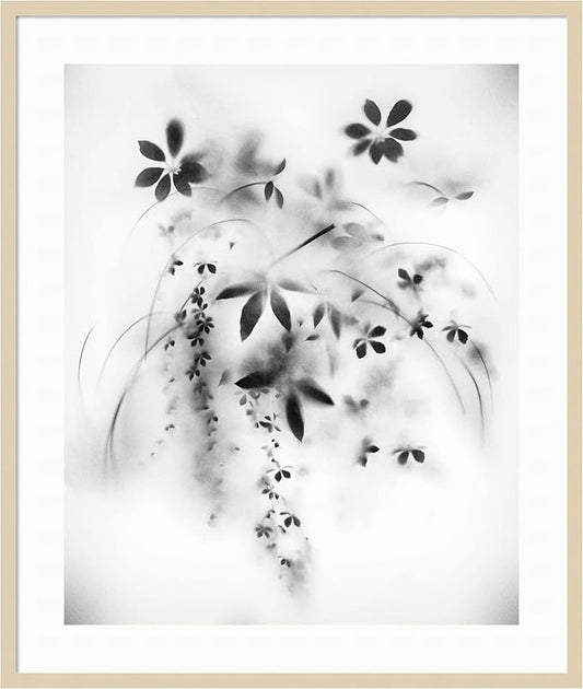 Amanti Art Framed Wall Art Print 41x35 Natural Floral Veil by Teis Albers, Nature Wall Art, Modern Contemporary Decor, Oversize Poster Painting Artwork for Living Room, Bedroom, Bathroom, Kitchen,