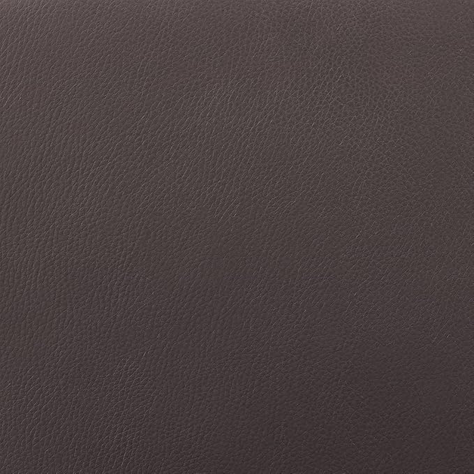 Armen Living Sonia 26" Seat Height Mid Century Modern Swivel Bar Stool for Kitchen Island Counter in Brown Faux Leather and Walnut Wood
