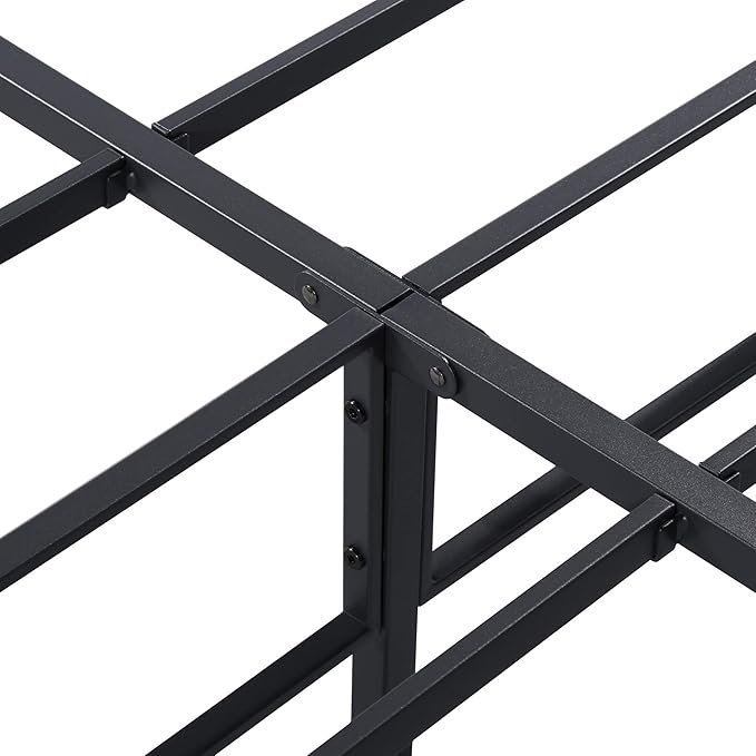 Olee Sleep 14 Inch Dura Metal Steel Slat Bed Frame, Twin XL