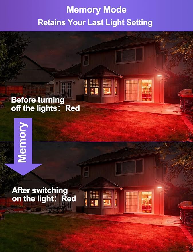 HEKEE RGB Led Flood Light 50W, Outdoor Color Changing DIY Customized Strobe Mode, Stage Landscape Lighting,Floodlights 12 Colors & 4 Modes, Remote Control Included, Timing IP66 Waterproof (2 Pack)