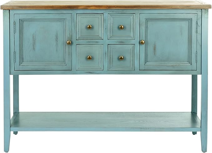 Safavieh American Homes Collection Charlotte Distressed Light Blue Sideboard