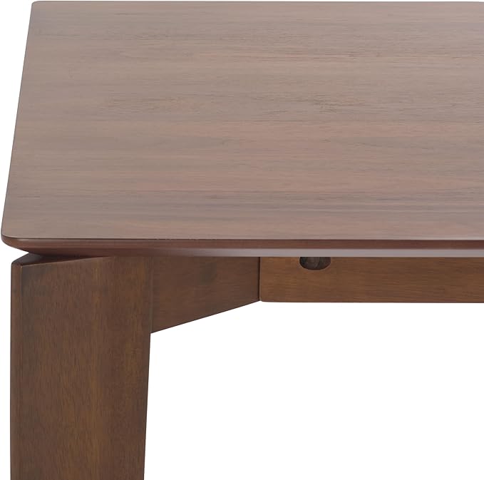 SAFAVIEH Couture Collection - Alyssamarie Walnut Rectangle Wood Dining Table, Modern Tapered Leg Design (SFV6715A)