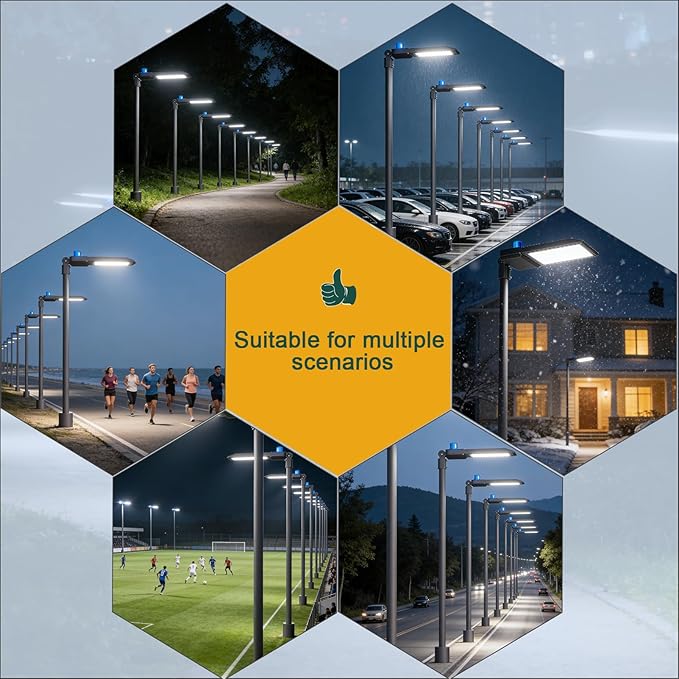 600W LED Parking Lot Lighting 90000Lm(150LM/W) Parking Lot Lights with Smart Photocell 5000K 6KV SPD Outdoor Waterproof LED Street Light with Slipfitter Mount ETL Listed 7 Yrs Warranty 2Pack