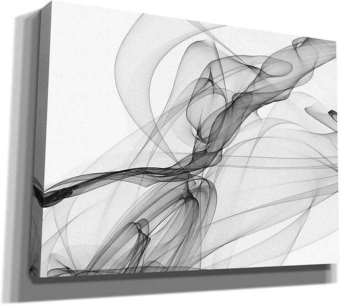 Epic Graffiti 'Abstract Black and White 18-21' by Irena Orlov, Canvas Wall Art, 54"x40"