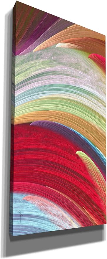 Epic Graffiti 'Wind Waves I' by James Burghardt, Canvas Wall Art, 20"x40"