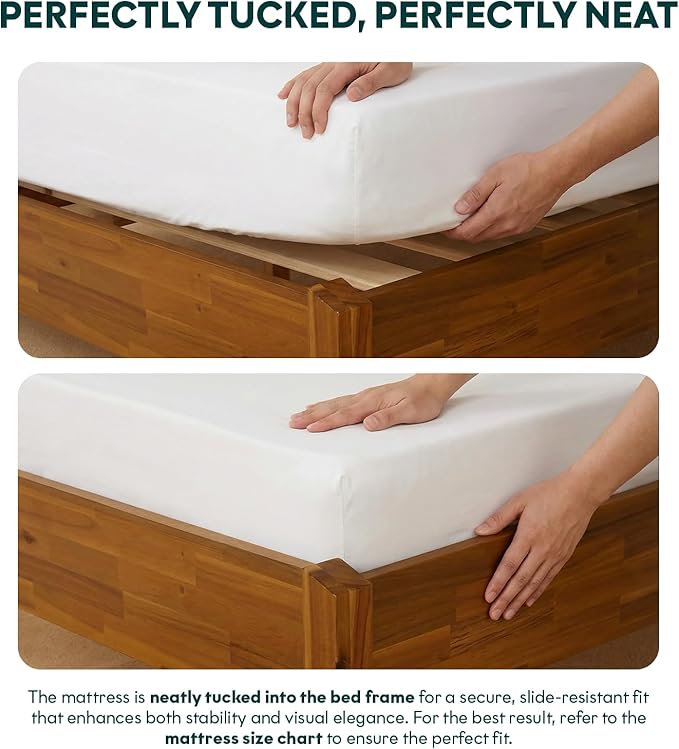 Dinkee Basic Bed Frame Without headboard - Caramel -Full