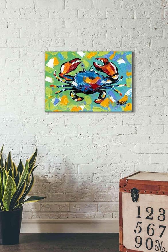 Epic Graffiti 'Seaside Crab II' by Carolee Vitaletti, Canvas Wall Art, 26"x18"