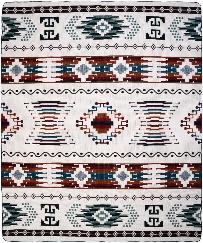 QISU Wool Blanket Throw | Large, Beautiful, Warm, Variegated, Handmade in Ecuador by Local Artisans | 94″ x 78″ | Ultra-Soft, Hypoallergenic, Breathable | Non-Itchy or Scratchy Fabric (Collard Trogon)