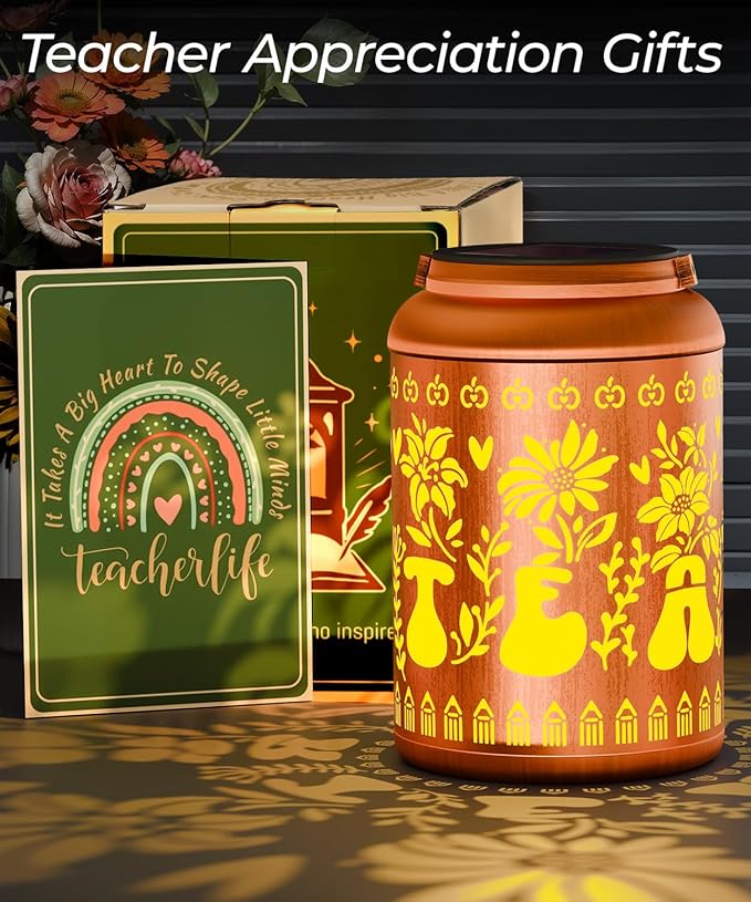 Solar Lanterns Outdoor Waterproof Decorative Garden Solar Lights Outdoor,Hanging Hollow Out Metal Ornaments Decor for Outside Lawn,Patio,Balcony,Yard Unique Gifts for Women Teacher Appreciation
