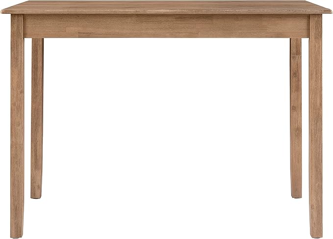 Linon Carter Brown with Greywash Wooden Counter Height Tavern Table