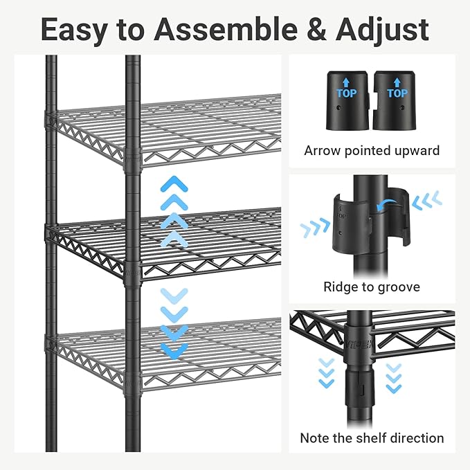 VIPEK V5C Medium Covered Clothes Rack Heavy Duty Portable Closet Wardrobe, Freestanding Black Clothing Rack with Black Upgarded Polyester Cover, Adjustable Custom Closet Rack, 56.7" Lx15.7 Wx76.4 H