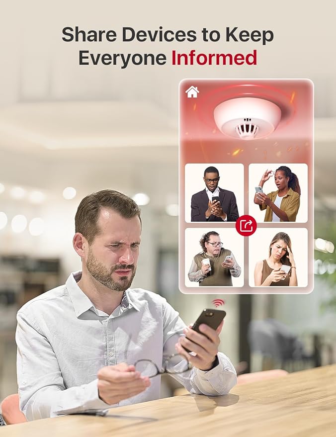 X-Sense Smart Heat Alarm XH02-M with 10-Year Sealed Battery, SBS50 Base Station Required, Model XH02-M, 1-Pack