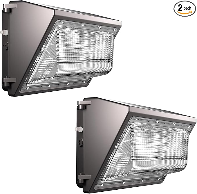 Lightdot 2Pack 150W LED Wall Pack Lights, 100-277v Dusk to Dawn with Photocell | 22500Lm(150Lm/W) 5000K IP65 Outdoor Exterior Lighting Fixture, Energy Saving|5-Yrs Warranty, ETL(Height:10~20ft)